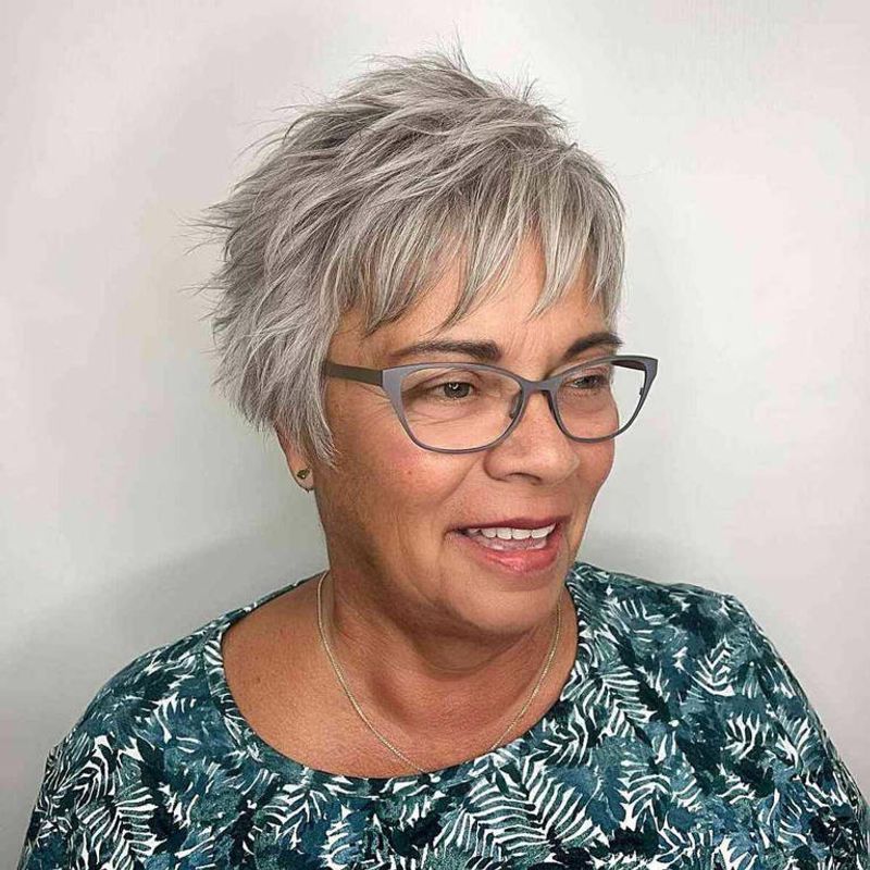 Pixie Cut with Textured Crown