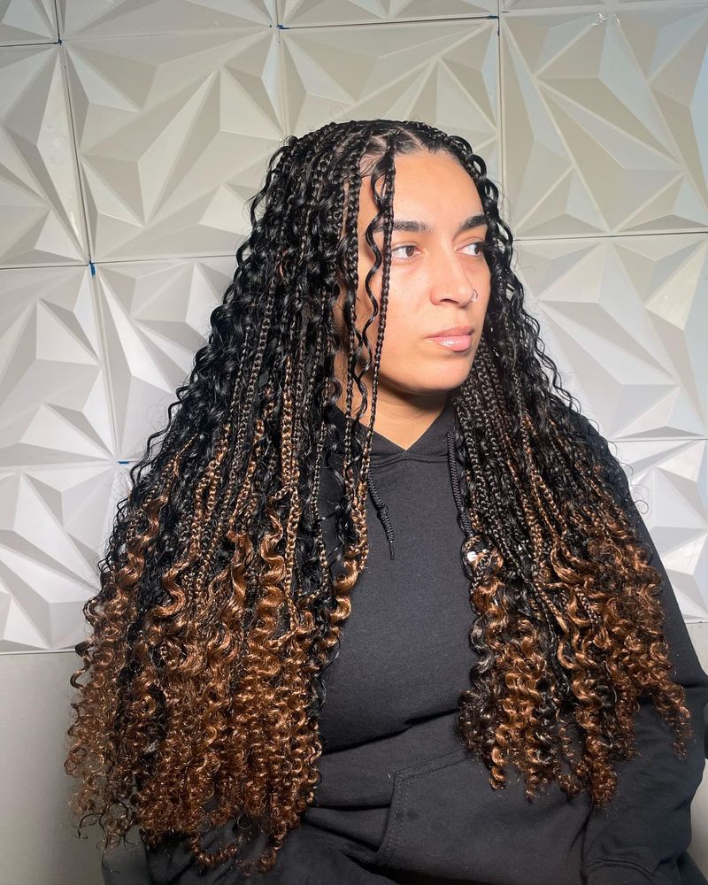 Knotless Braids with Ombré