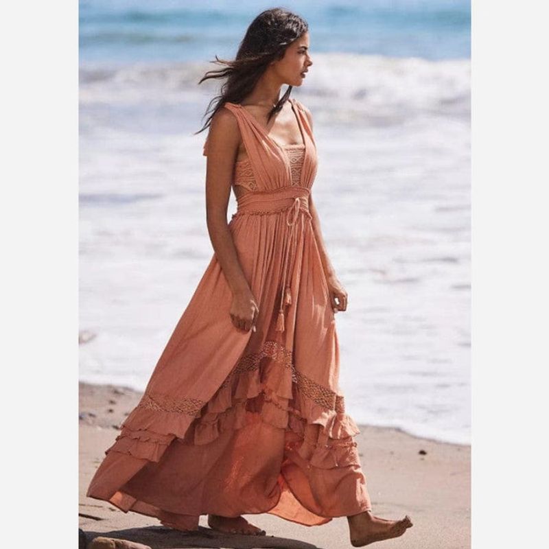 Carefree Crochet-Trim Sundress