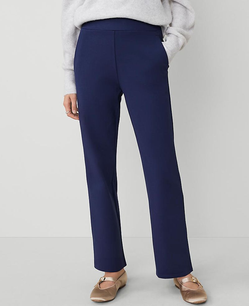 Pull-On Ponte Knit Pants