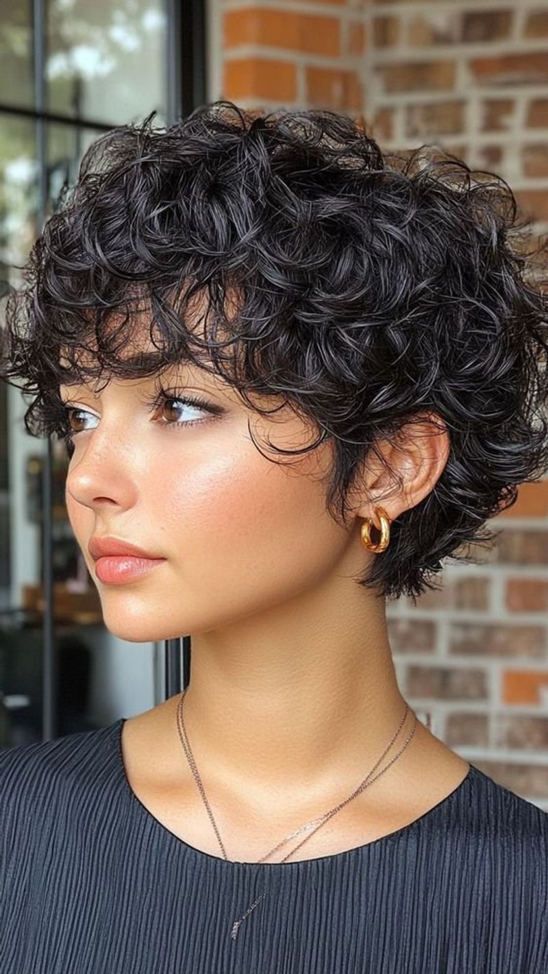 Layered Pixie with Curly Crown