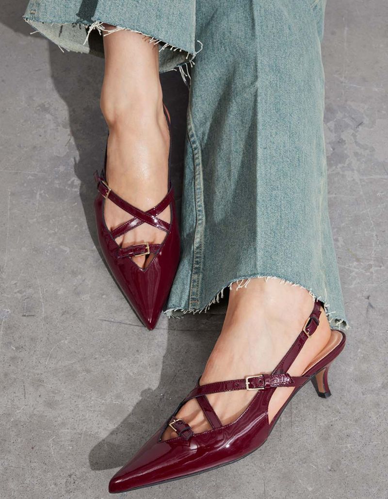 Slingback Kitten Heels