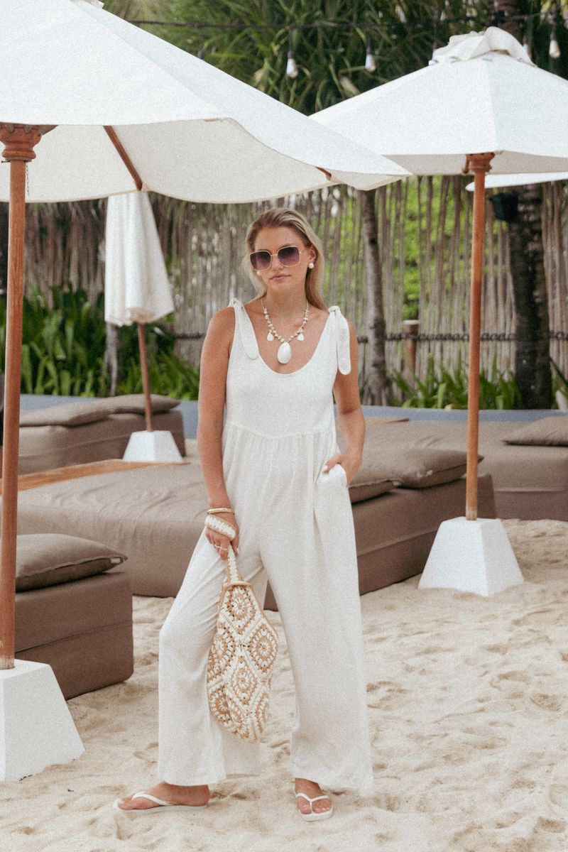 Sleeveless Linen Jumpsuits