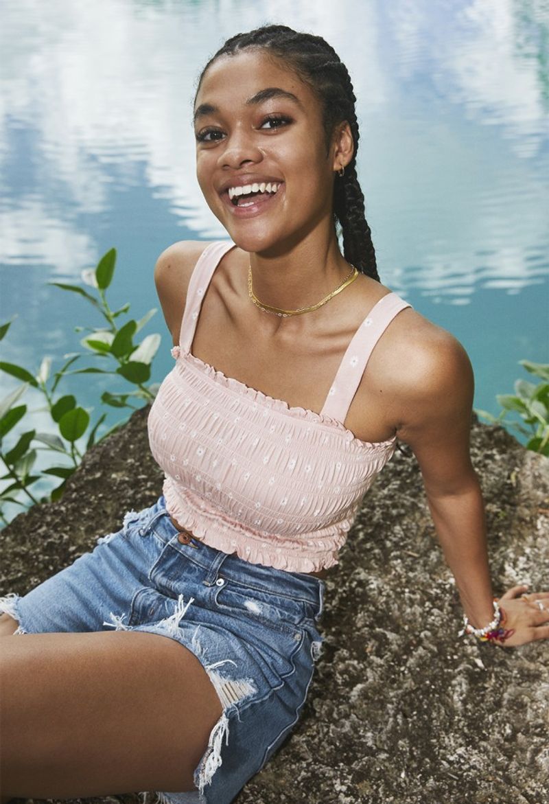 High-Waisted Shorts & Crop Top Duo