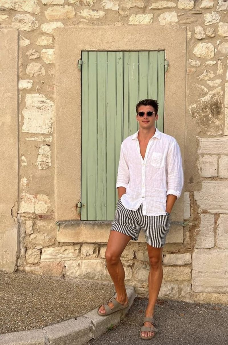 Linen Shirt and Shorts Combo