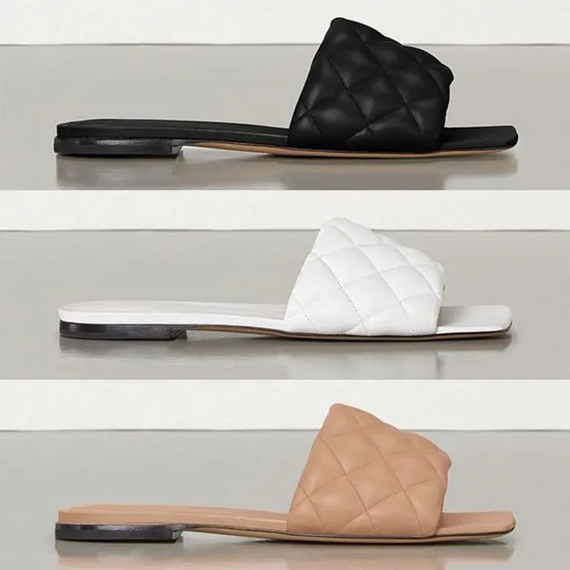 Padded Leather Slides