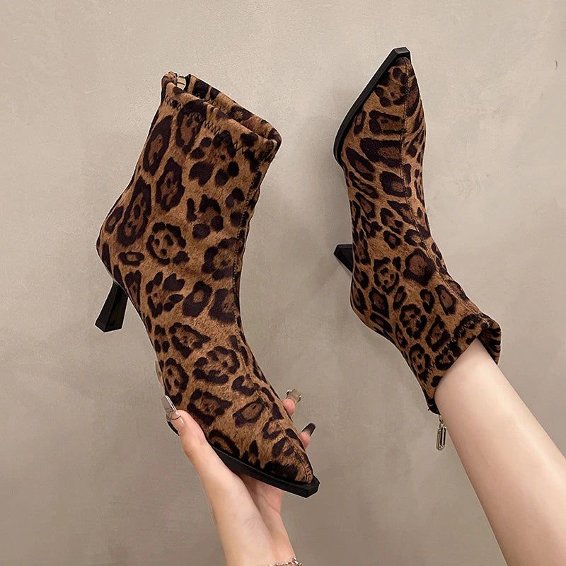 Statement Animal Print Boots