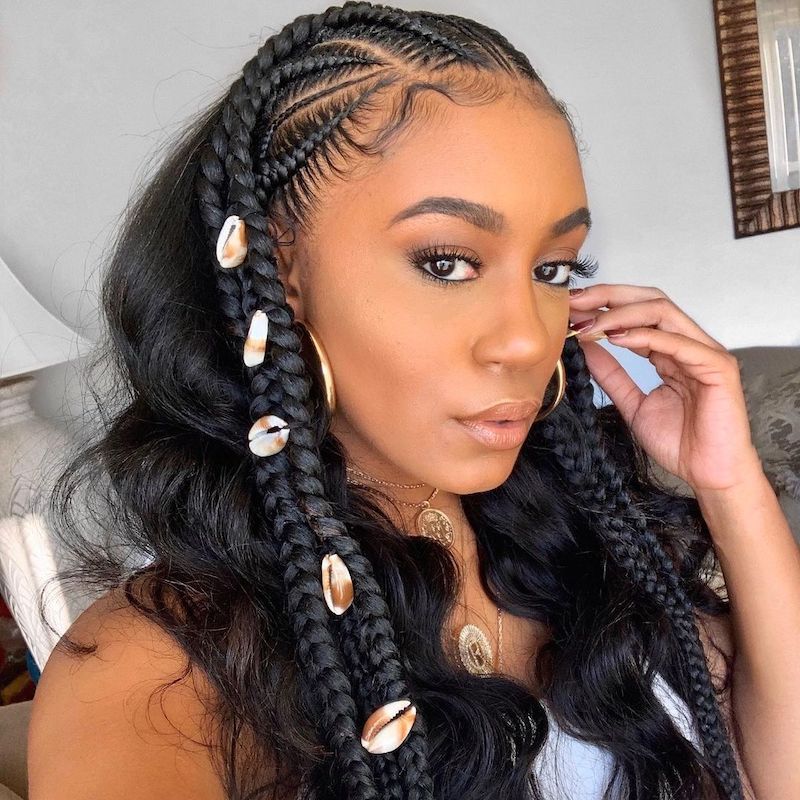 Crown Braid with Fulani Accents