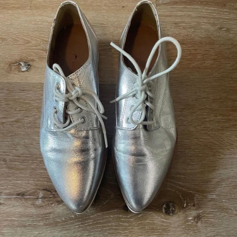 Metallic Oxford Flats
