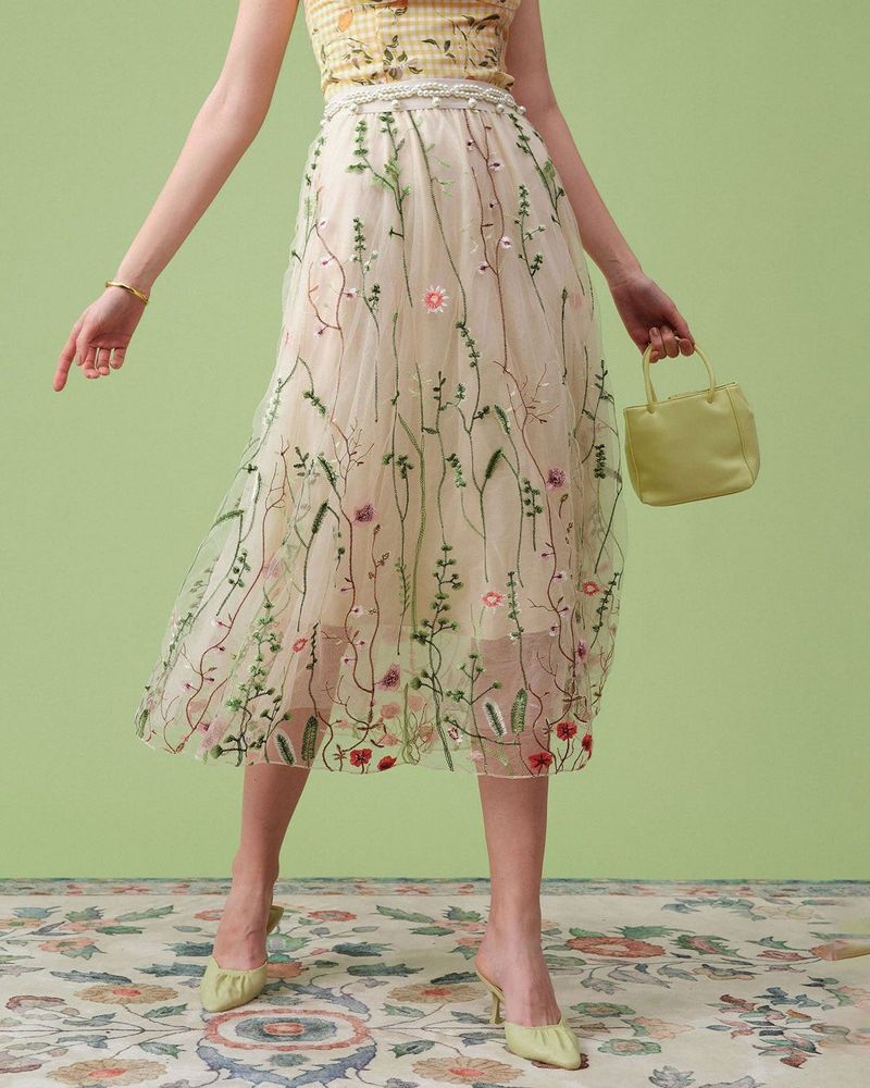 A-Line Midi Skirt
