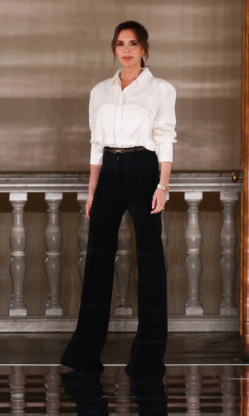 Straight-Leg Black Pants