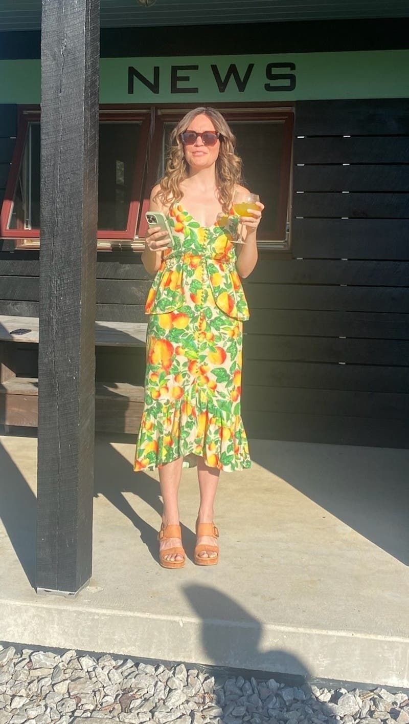 Pineapple Peplum Dress