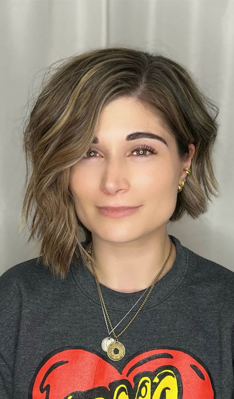 Asymmetrical Shoulder Cut