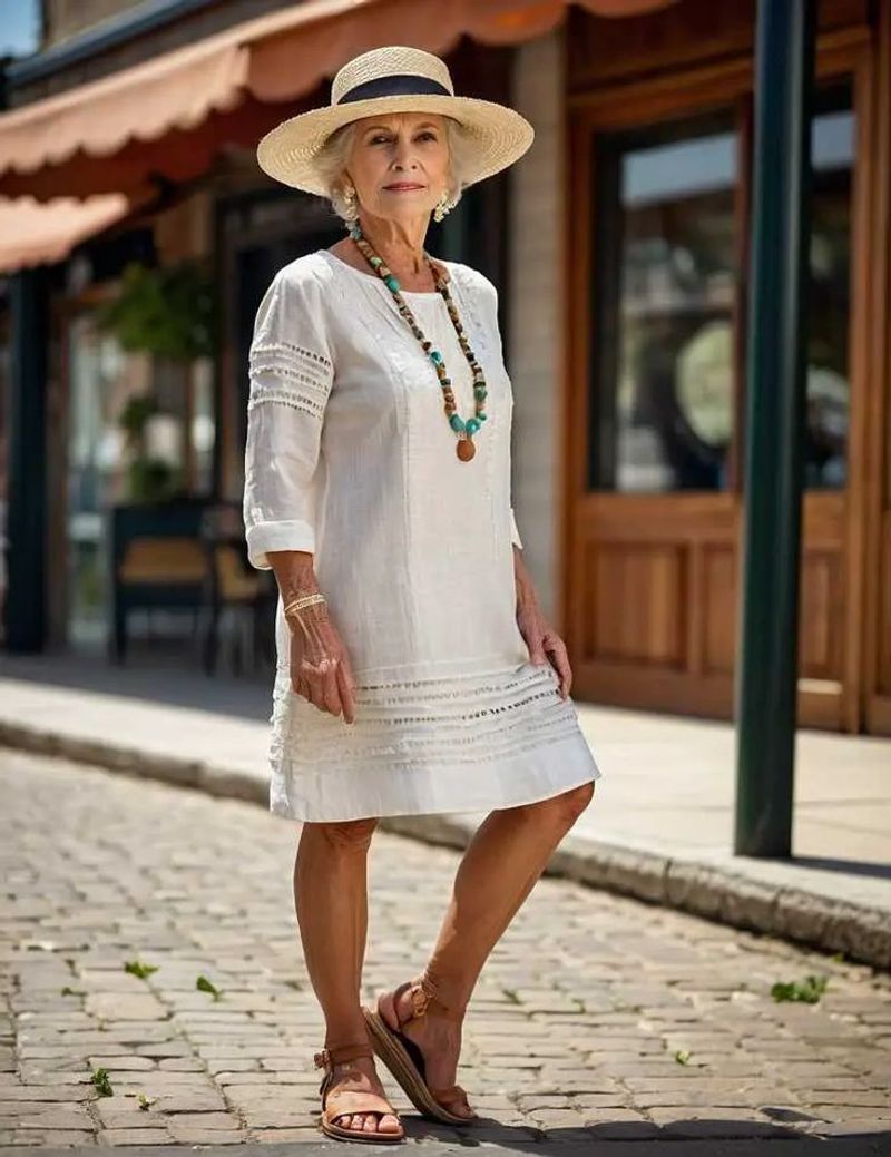 Shapeless Shift Dresses In Drab Colors