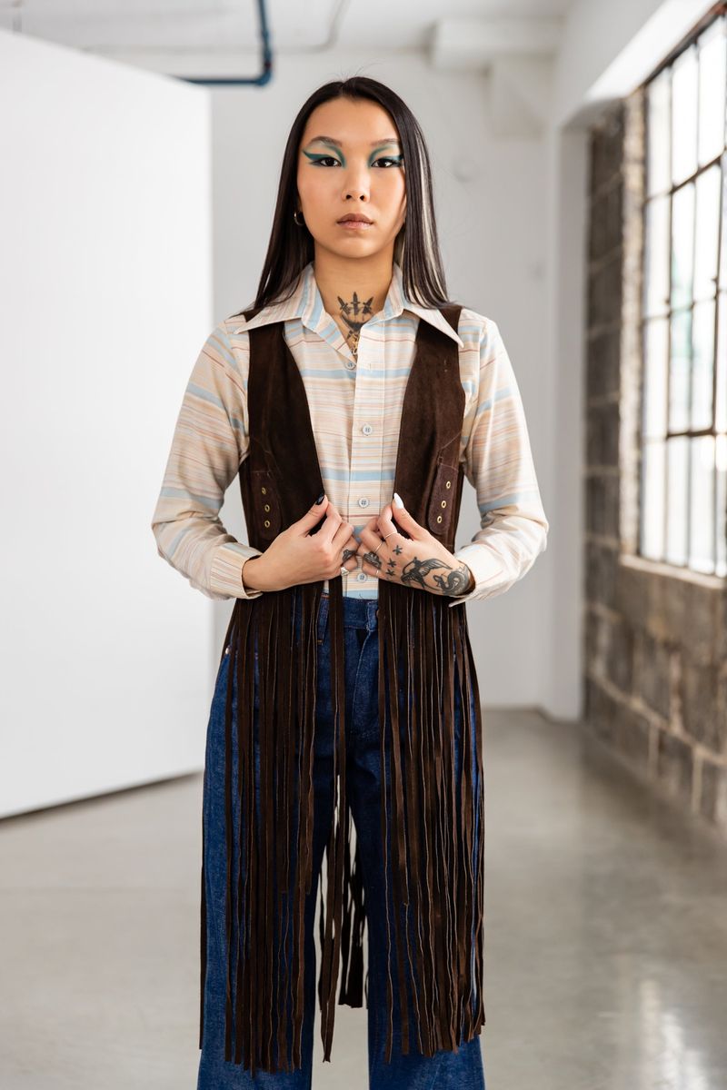 Fringed Suede Vests