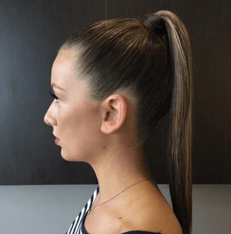 Ultra-High Ponytails Blocking Views