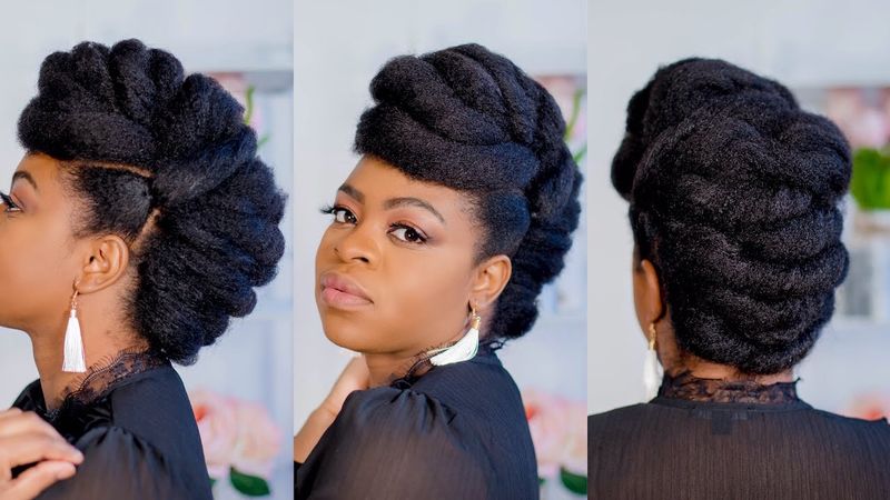 Braided Pompadour Stunner