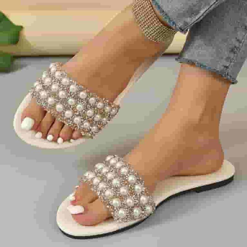 Embellished Flat Sandals