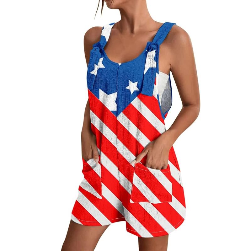 Red, White, and Blue Romper