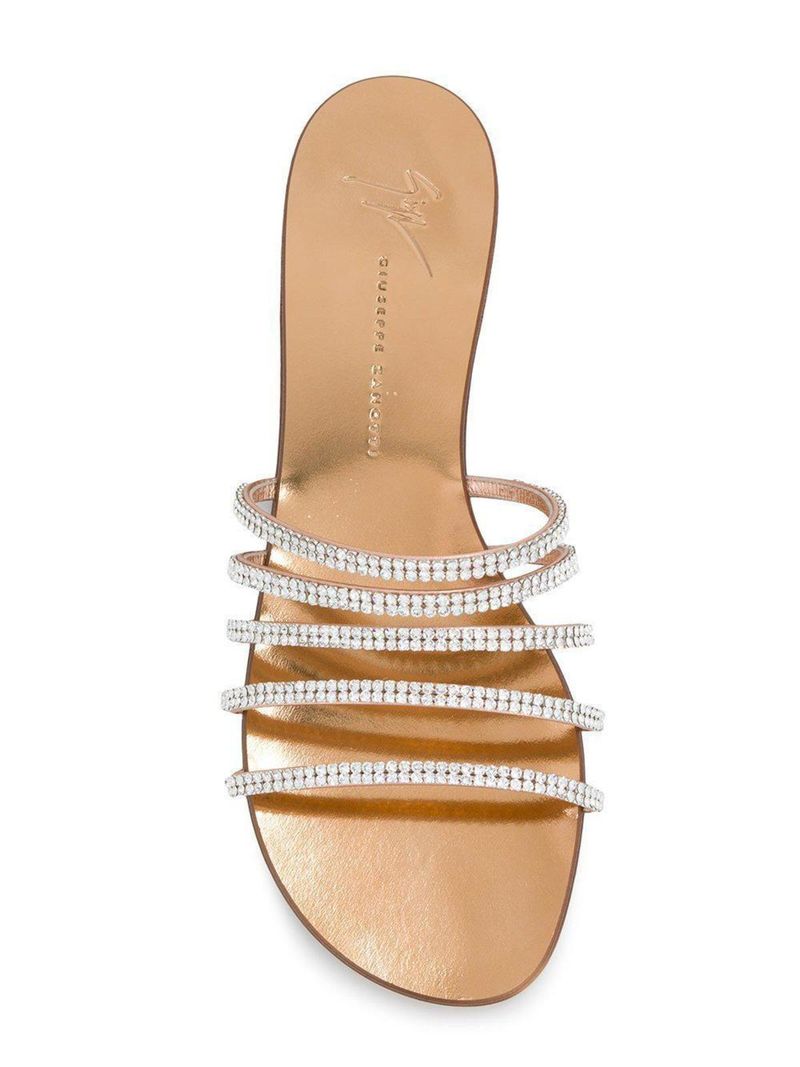 Embellished Flat Sandals