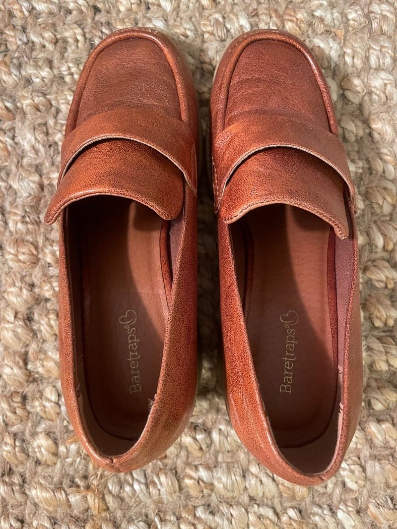 Scuffed Penny Loafers