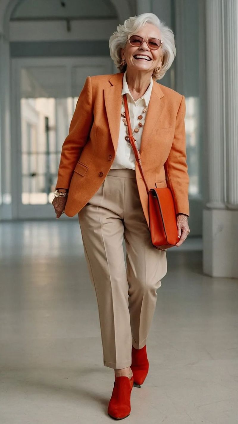 Orange and Warm Beige