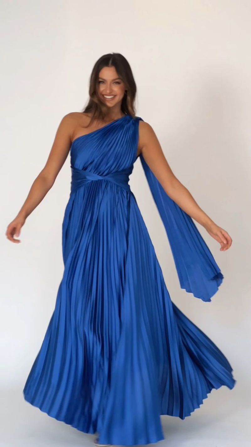 One-Shoulder Goddess Gown