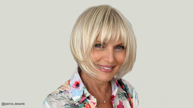 Modern Pageboy with Soft Fringe