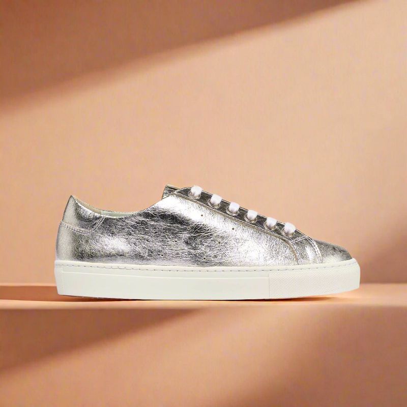 Metallic Accent Trainers