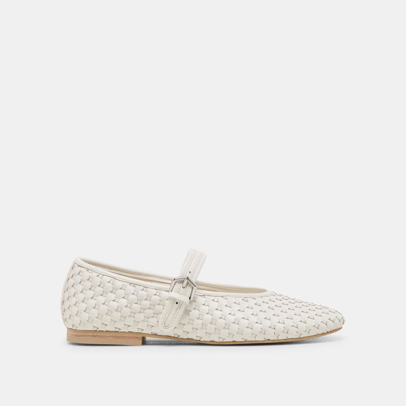Woven Leather Flats