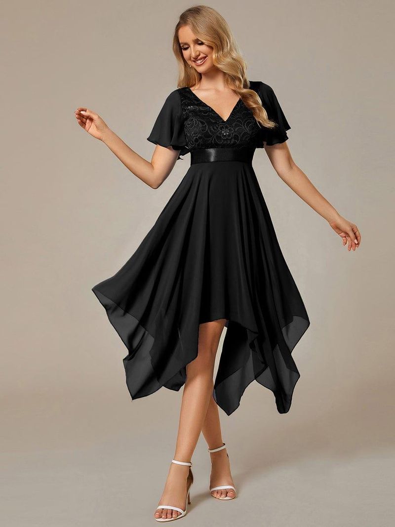 Asymmetrical Hemline Dress
