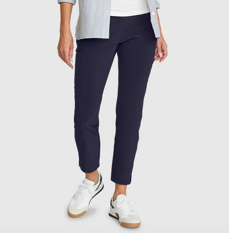 Lycra-Blend Capri Pants