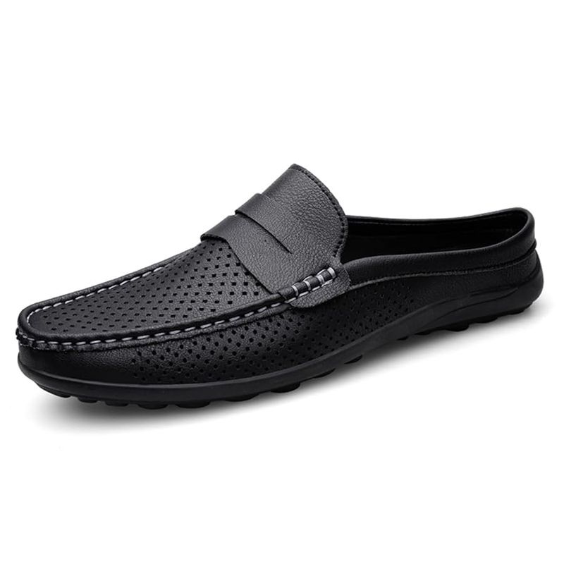 Perforated Leather Loafers