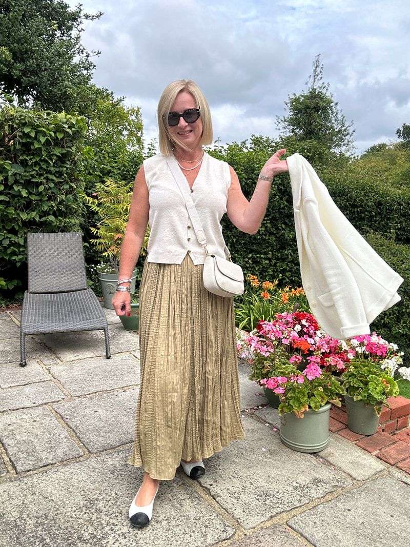 Tiered Midi Skirt