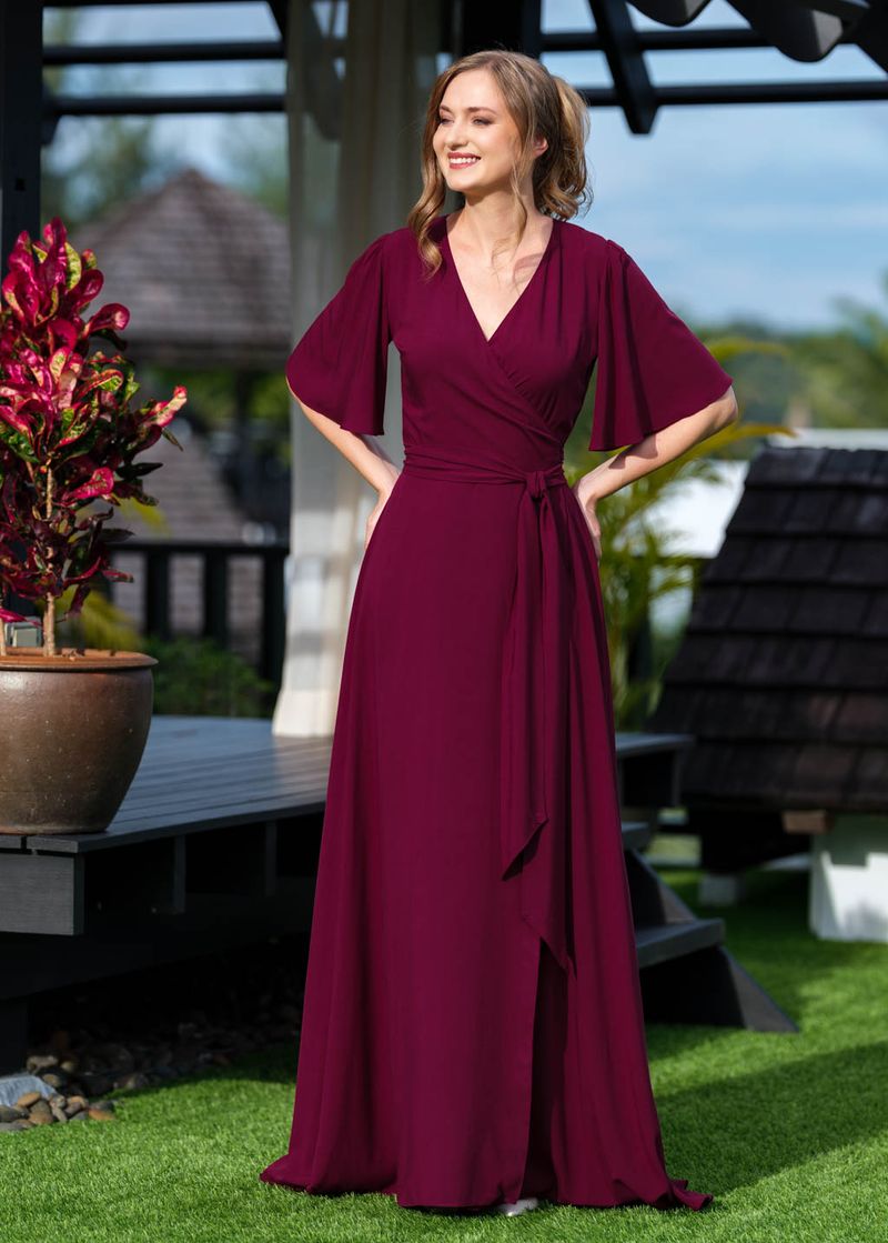 Velvet Wrap Dress