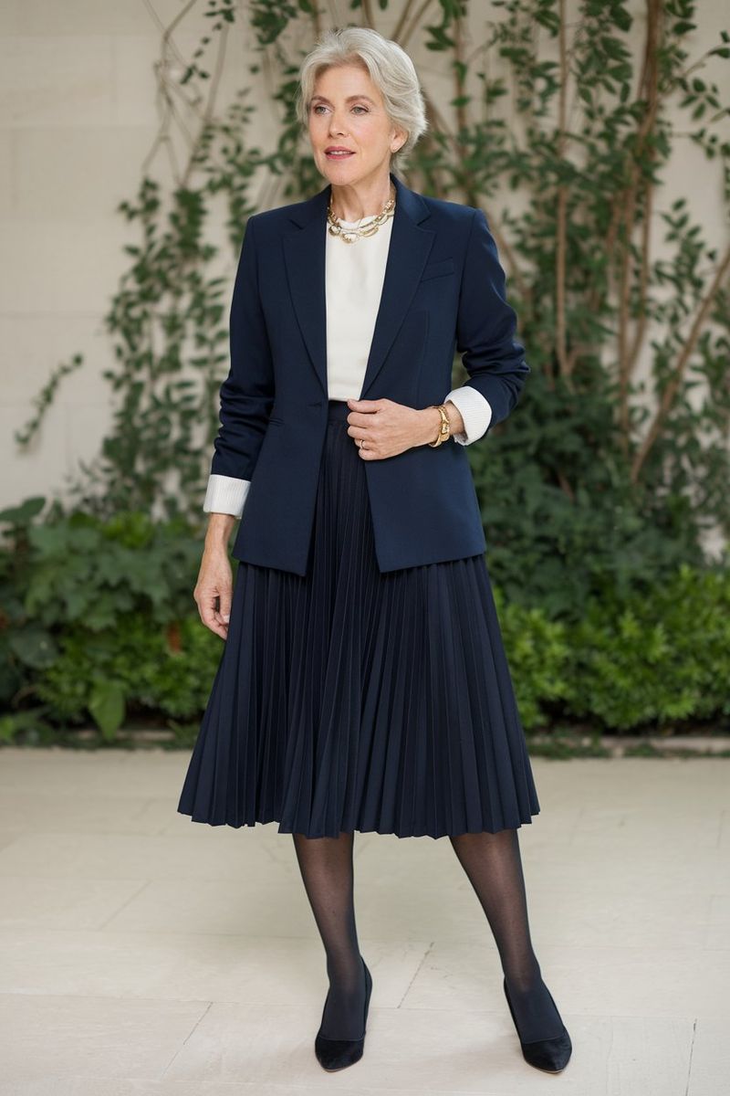 Professional Pleats with Blazer