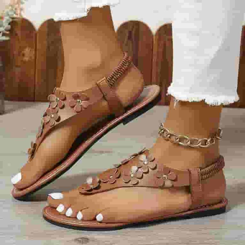 Graceful T-Strap Sandals