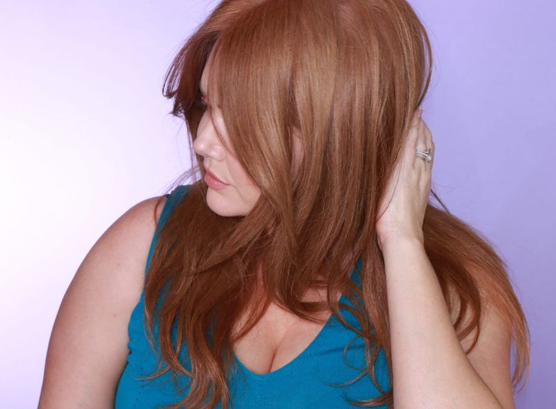 Reddish Brown with Purple Undertones