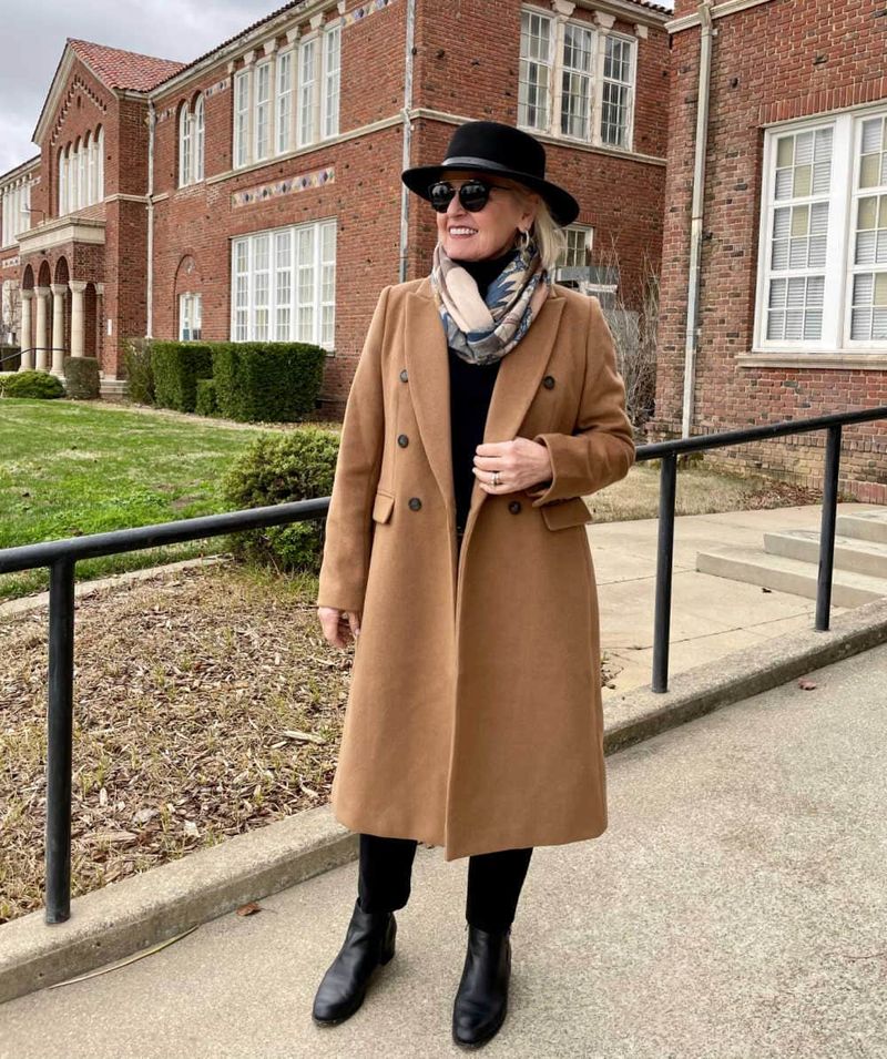 Camel Coat Sophistication