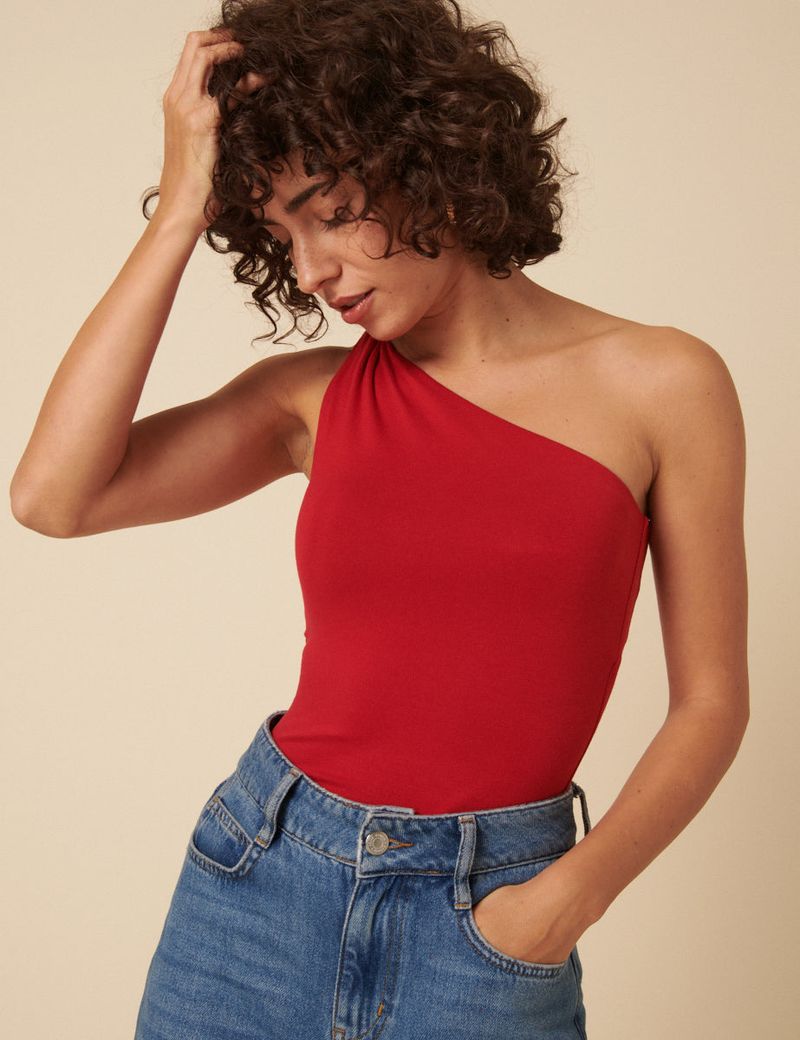 One-Shoulder Statement Top