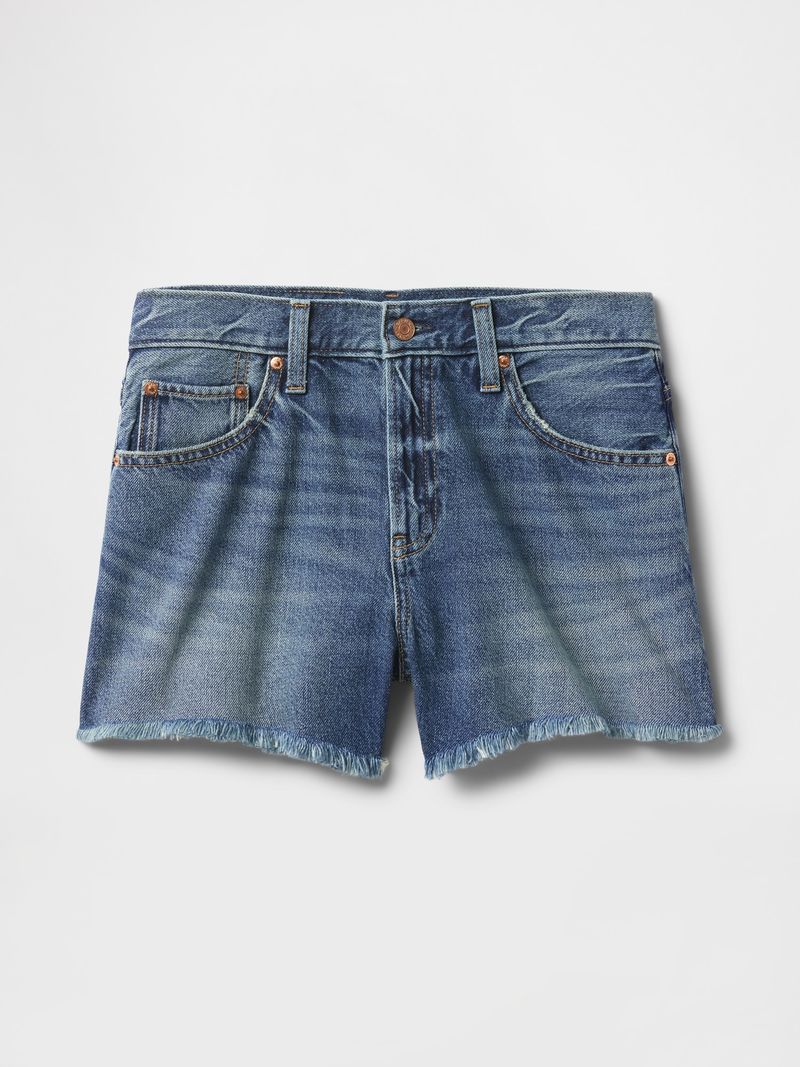 Petite-Cut Denim Shorts