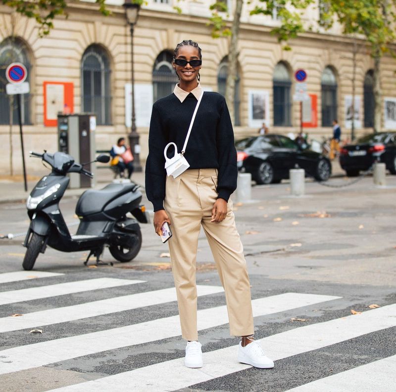 Elevated White Sneaker Ensemble