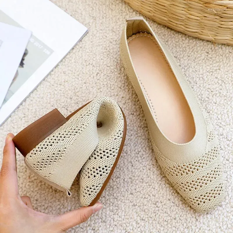 Knit Elastic Flats