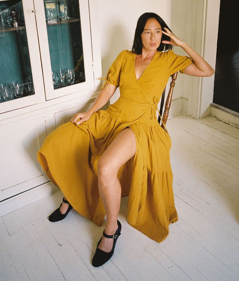 Mustard Wrap Dress