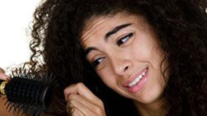 Brushing Dry Curls