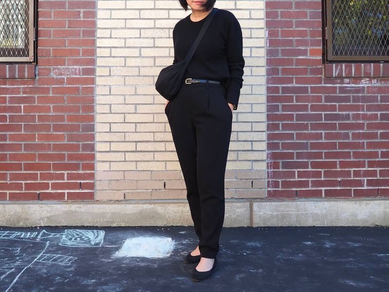 Monochromatic Outfit + Textured Accessories