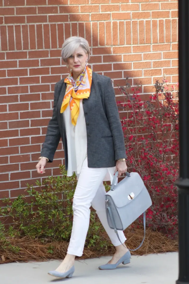 Luxurious Scarf as Focal Point
