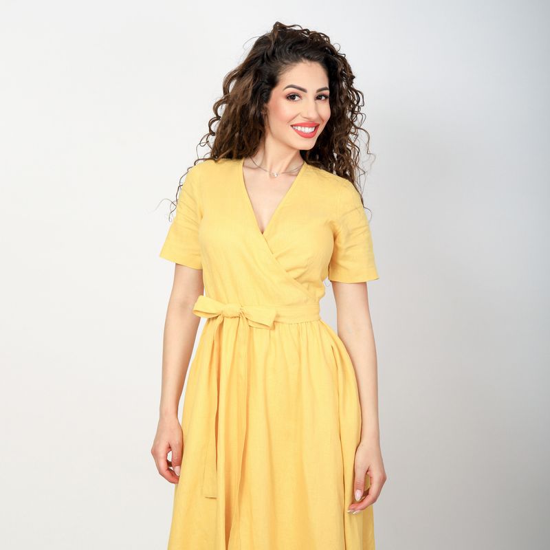 V-Neck Swing Dress