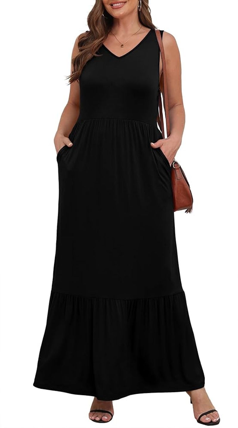 Vivacious V-Neck Maxi