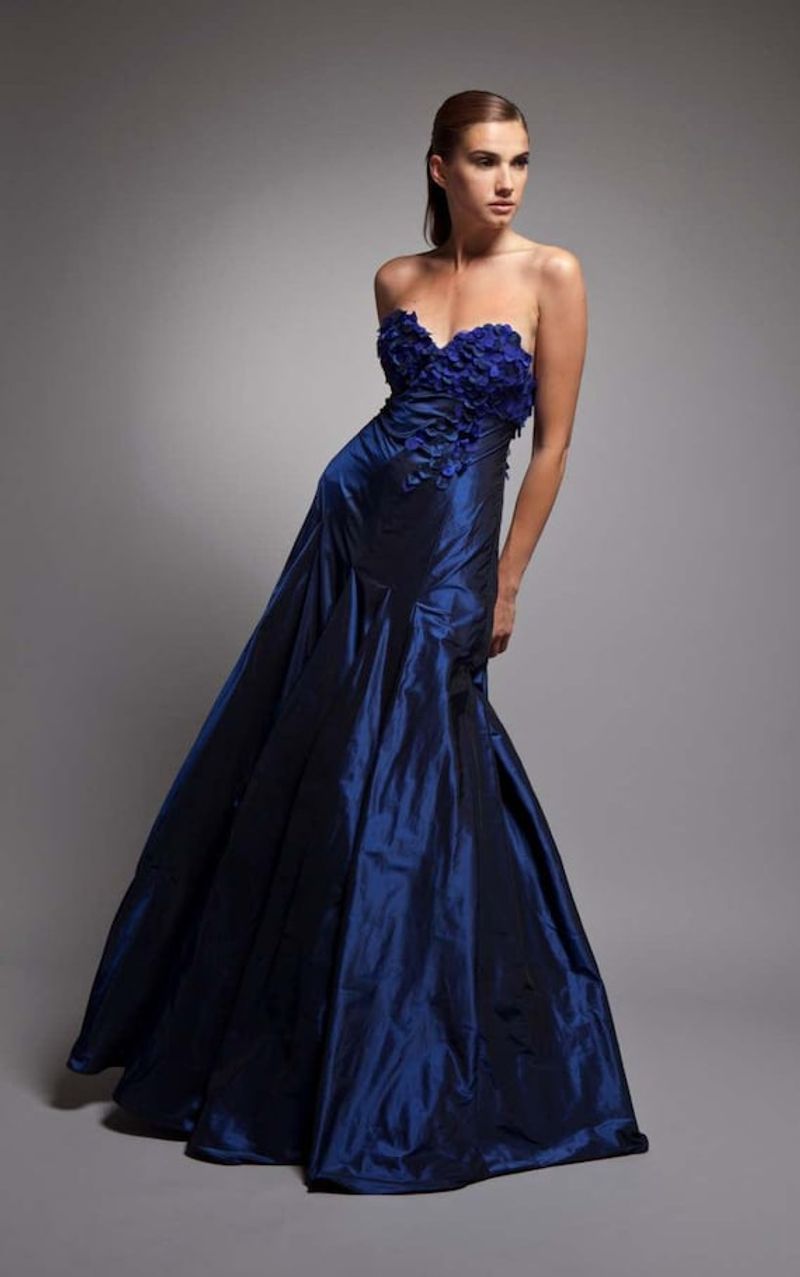 Sapphire Sweetheart Gown